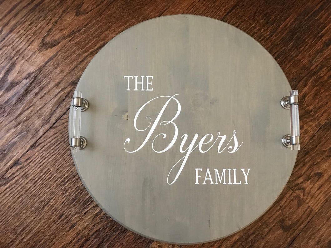 Personalized Wood Tray